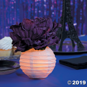 Mini White Hanging Paper Lanterns (Per Dozen)