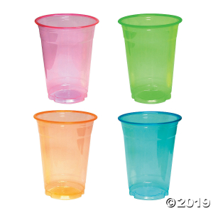 Large Neon Plastic Cups (20 Piece(s))