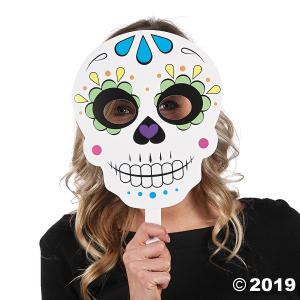 Day of the Dead Sugar Skulls Photo Booth Props (1 Set(s))