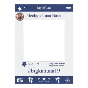 Custom Photo Instaframe Luau Photo Booth Cutout (1 Piece(s))