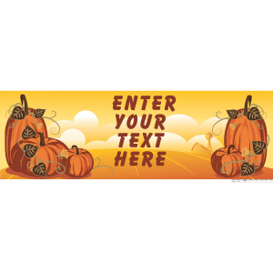 Personalized Medium Fall Vinyl Banner (1 Piece(s))