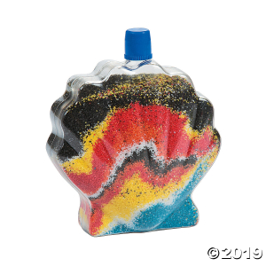 Sea Shell Sand Art Bottles (Per Dozen)