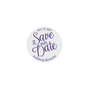 Personalized Save the Date Favor Stickers (144 Piece(s))