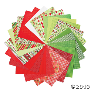 Bright Christmas Scrapbook Paper Pack (100 Sheet(s))