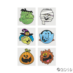 Boo Bunch Halloween Tattoos (72 Piece(s))