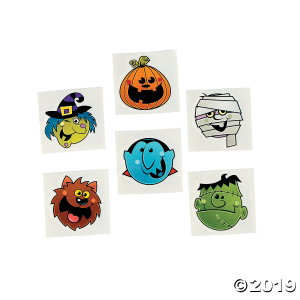 Boo Bunch Halloween Tattoos (72 Piece(s))