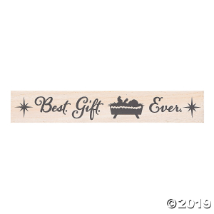 Best Gift Ever Baby Jesus Sign (1 Piece(s))