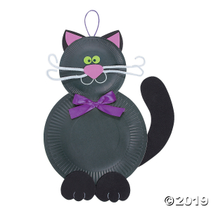 Paper Plate Friendly Black Cat Craft Kit (Makes 12)