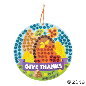 Cornucopia Glitter Mosaic Craft Kit (Makes 12)