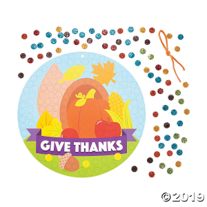 Cornucopia Glitter Mosaic Craft Kit (Makes 12)