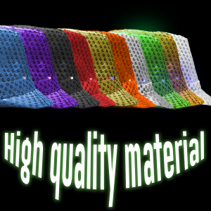 LED Flashing Sequined Fedoras