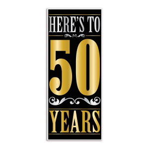 Heres to 50 Years Door Cover