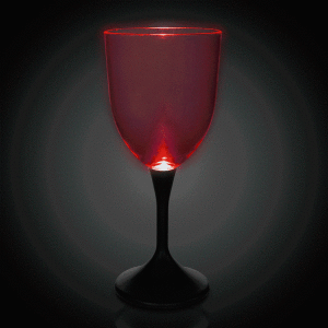 LED Light Up Wine Glass Black Stem - 10 oz. LED Light Up Wine Glass Black Stem - 10 oz.