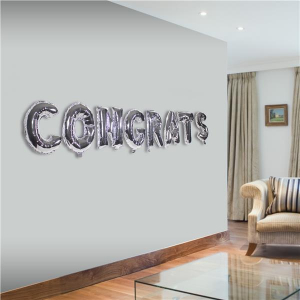 Silver Congrats Balloon Kit (Per kit)