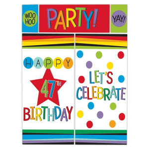 Rainbow Birthday Wall Decoration Kit (Per kit)