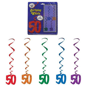 50 Whirl Decorations (Per 5 pack)