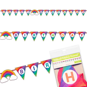 Rainbow Happy Birthday Banner