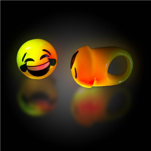 Emojicon LED Jelly Rings (Per 24 pack)