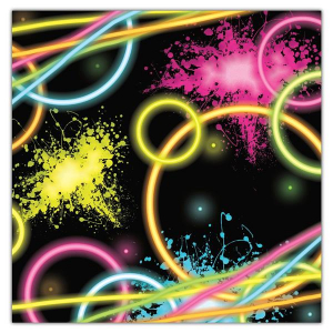 Glow Party Lunch Napkins (Per 8 pack)