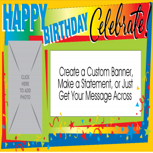 Celebrate Birthdays Photo Banner - 12 x 24
