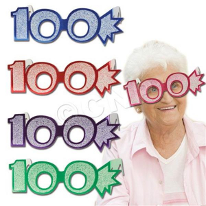 100 Glitter Foil Glasses (Per 25 pack)