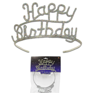 Happy Birthday Glitter Tiara