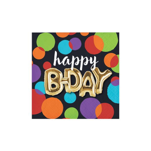 Birthday Balloon Beverage Napkins (Per 16 pack)