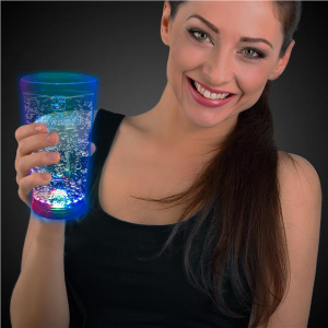 LED Multi-Color 16 oz Pint Glass