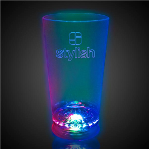 LED Multi-Color 16 oz Pint Glass