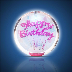 LED Happy Birthday Pin
