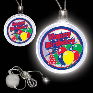 LED Birthday Pendant Necklace