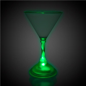 LED 7 oz Martini Glass