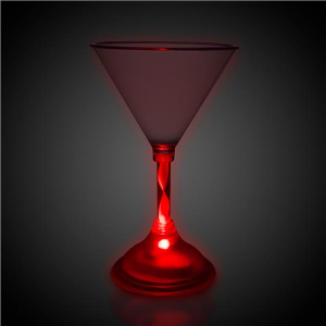 LED 7 oz Martini Glass