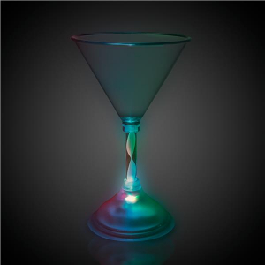 LED 7 oz Martini Glass