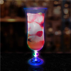 LED Hurricane 16 oz Glass