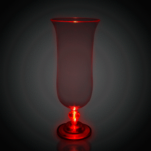 LED Hurricane 16 oz Glass