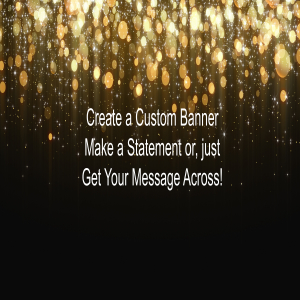 Golden Celebration Custom Banner - 12 x 24