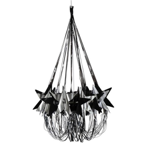 Silver & Black Star Chandelier