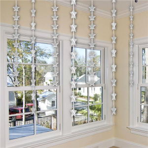 Silver Star Stringer Decoration