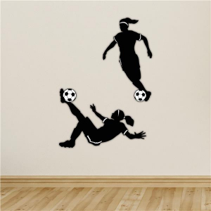 Female Soccer Player Cutouts (Per 2 pack)