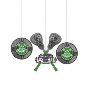 Lacrosse Honeycomb Hanging Decorations (Per 3 pack)