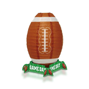 Football Lantern 11" Centerpiece
