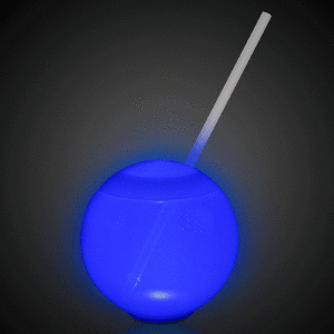 LED 20 oz Tumbler Ball Cup with Straw
