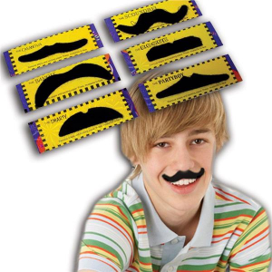 Assorted Mustaches (Per 12 pack)