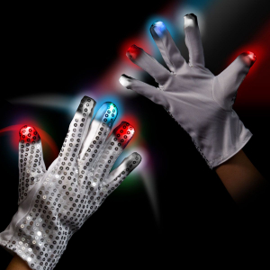 LED Patriotic Sequin Glove