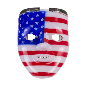 LED American Flag Double Face Mask