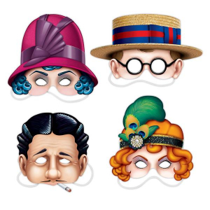 Roaring 20s Masks (Per 4 pack)