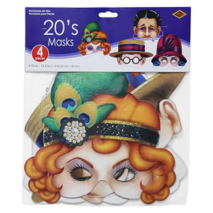 Roaring 20s Masks (Per 4 pack)