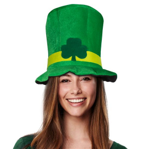 St. Patricks Day Velvet Top Hat