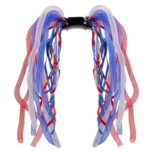 LED Red, White & Blue Dreads Headband